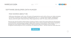 Desktop Screenshot of marcuscuda.com